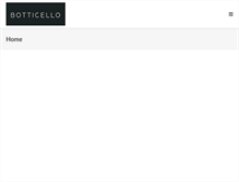 Tablet Screenshot of botticello.com